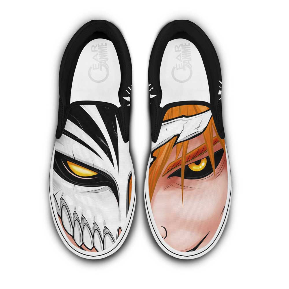 Ichigo Hollow Slip On Sneakers Custom Anime Bleach Shoes - 1 - Gearotaku