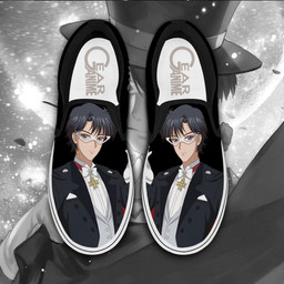 Tuxedo Slip On Sneakers Anime Sailor Moon Custom Shoes - 1 - Gearotaku