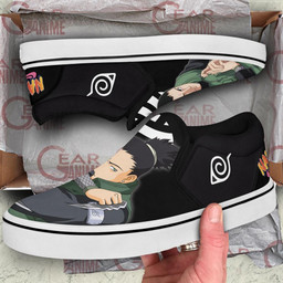 Nara Shikamaru Slip On Sneakers Custom Anime Shoes PN12 - 3 - GearAnime
