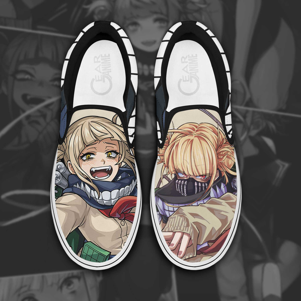 Himiko Toga Slip On Sneakers My Hero Academia Custom Anime Shoes - 1 - Gearotaku