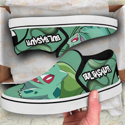 Bulbasaur Slip On Sneakers Pokemon Custom Anime Shoes - 3 - GearAnime