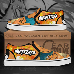 Charizard Slip On Sneakers Pokemon Custom Anime Shoes - 2 - GearAnime