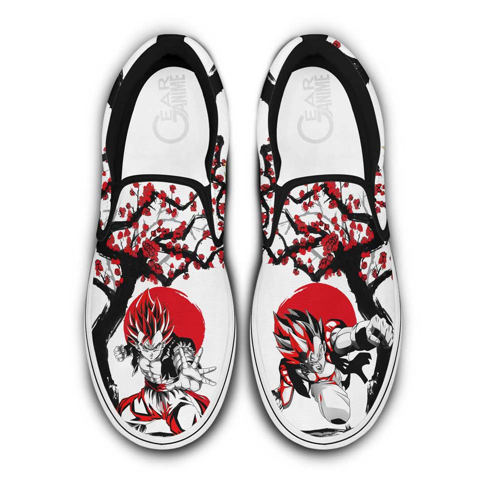 Gogeta Slip On Sneakers Custom Japan Style Anime Dragon Ball Shoes - 1 - Gearotaku