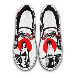 Uchiha Sasuke Slip On Sneakers Custom Japan Style Anime Shoes - 1 - Gearotaku