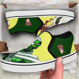 Noriaki Kakyoin Slip On Sneakers Custom Anime JoJo's Bizarre Adventure Shoes - 2 - GearAnime