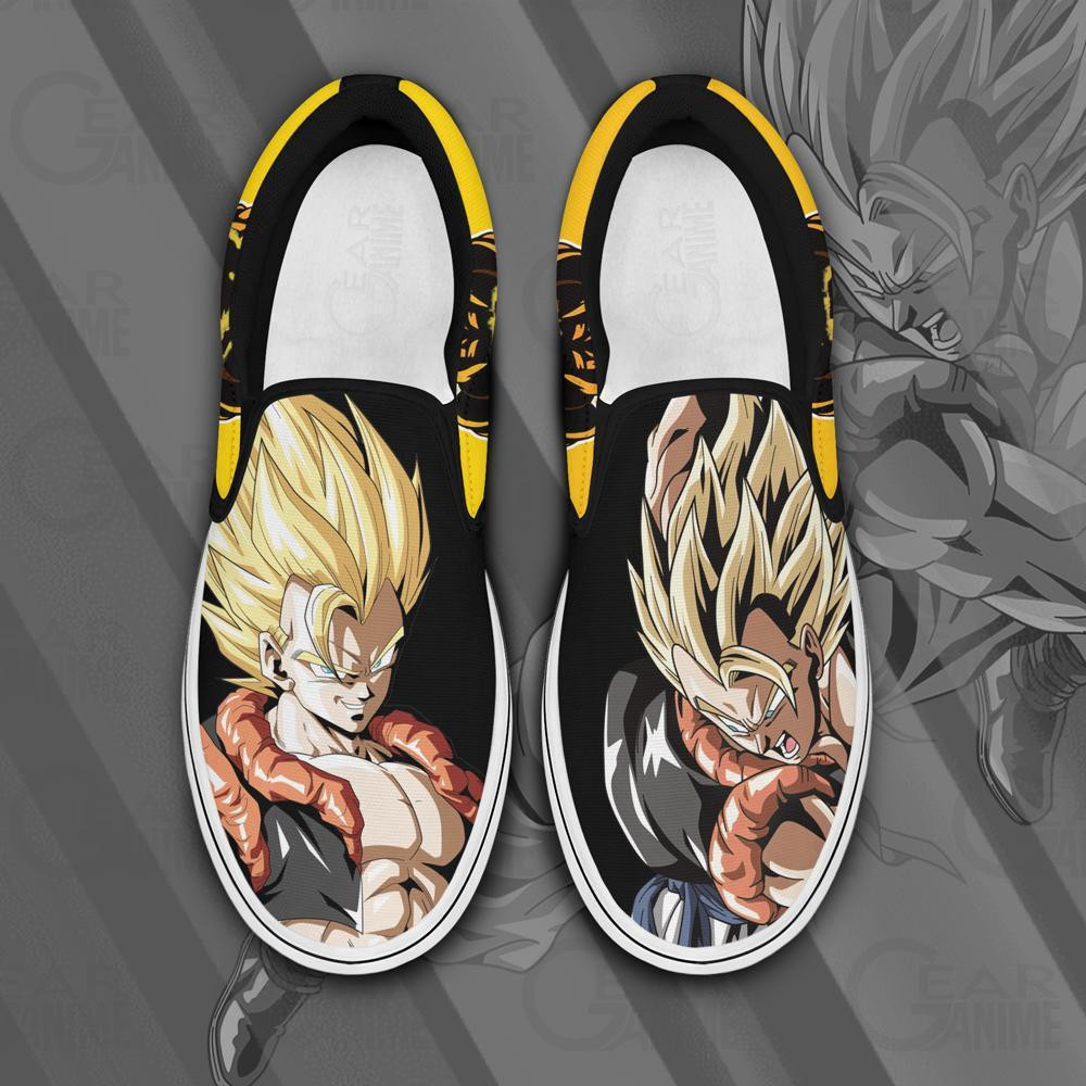 Gogeta Slip On Sneakers Dragon Ball Custom Anime Shoes PN11 - 1 - Gearotaku