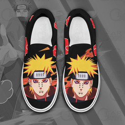 Pain Slip On Sneakers Custom Anime Shoes PN12 - 1 - Gearotaku