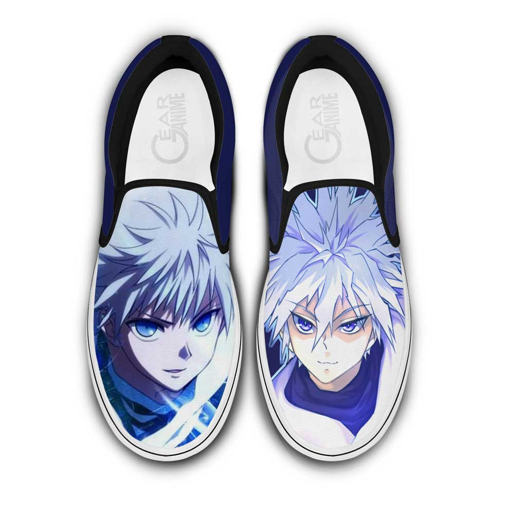 Killua Godspeed Slip On Sneakers Custom Anime Hunter x Hunter Shoes - 1 - Gearotaku