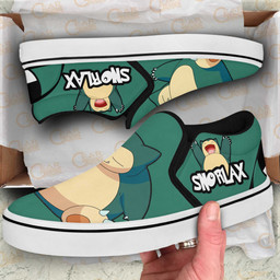 Snorlax Slip On Sneakers Pokemon Custom Anime Shoes - 3 - GearAnime