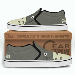 Totoro Slip On Sneakers Custom Anime My Neighbor Is Totoro Shoes - 4 - GearAnime