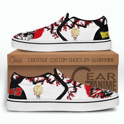 Gogeta Slip On Sneakers Custom Japan Style Anime Dragon Ball Shoes - 3 - GearAnime