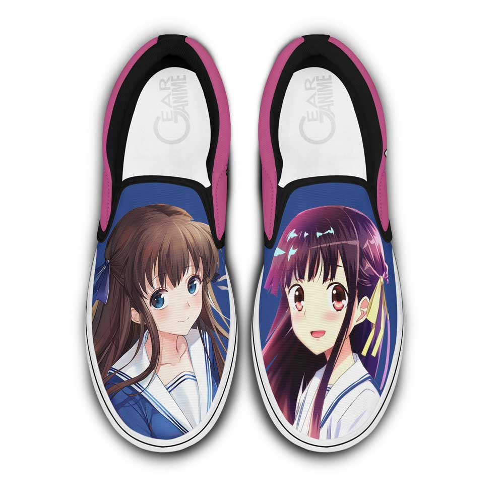 Tooru Honda Slip On Sneakers Custom Anime Fruit Basket Shoes - 1 - Gearotaku