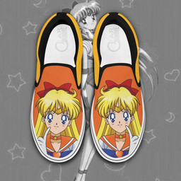 Sailor Venus Slip On Sneakers Anime Sailor Moon Custom Shoes - 1 - Gearotaku
