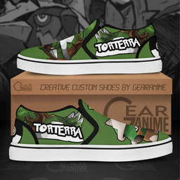 Torterra Slip On Sneakers Pokemon Custom Anime Shoes - 2 - GearAnime