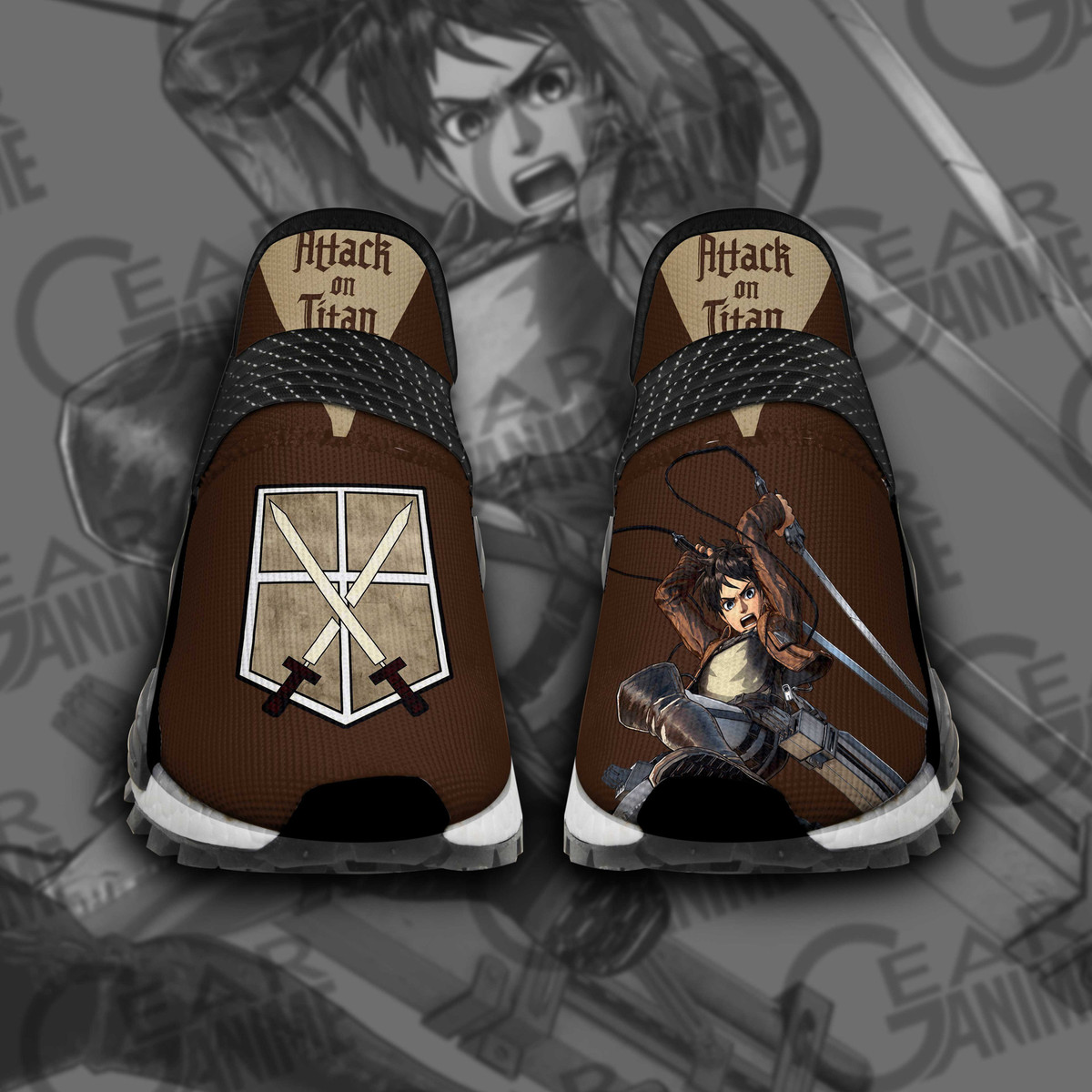 Eren Yeager Shoes Custom Attack On Titan Custom Anime Shoes - 1 - Gearotaku