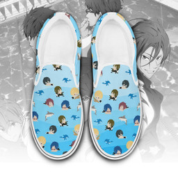 Free Iwatobi Swim Club Slip On Sneakers Custom Anime - 1 - Gearotaku