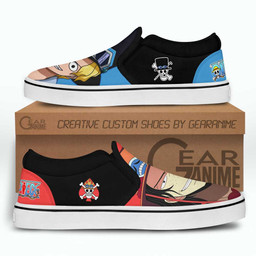 Sabo and Portgas Ace Slip On Sneakers Custom Anime One Piece Shoes - 3 - GearAnime