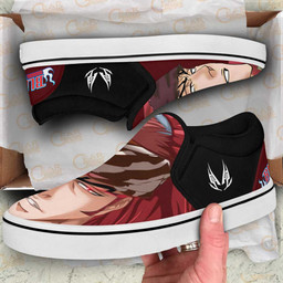 Renji Abarai Slip On Sneakers Custom Anime Bleach Shoes - 2 - GearAnime