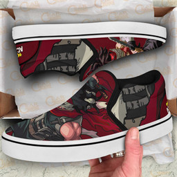 Stain Slip On Sneakers My Hero Academia Custom Anime Shoes - 3 - GearAnime