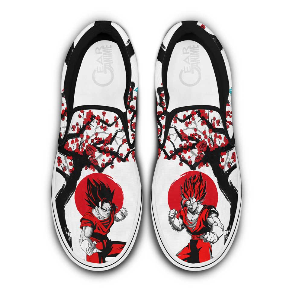 Vegito Slip On Sneakers Custom Anime Dragon Ball Shoes - 1 - Gearotaku