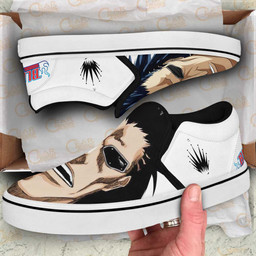 Kenpachi Zaraki Slip On Sneakers Custom Anime Bleach Shoes - 2 - GearAnime