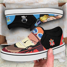 Sabo and Portgas Ace Slip On Sneakers Custom Anime One Piece Shoes - 2 - GearAnime