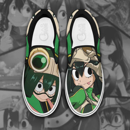 Tsuyu Asui Froppy Slip On Sneakers MHA Custom Anime Shoes - 1 - Gearotaku