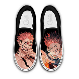 Ryoumen Sukuna Slip On Sneakers Custom Anime Jujutsu Kaisen Shoes - 1 - Gearotaku