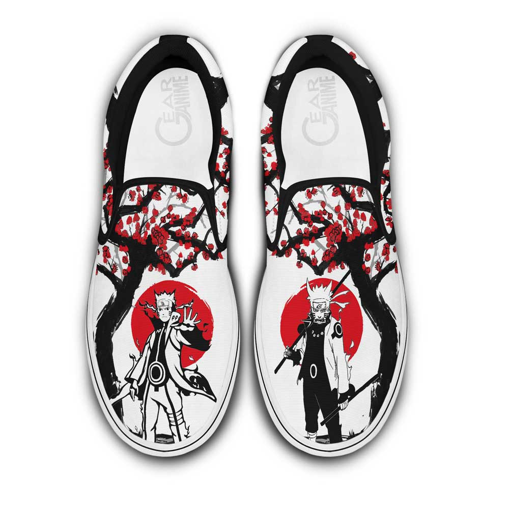 Uzumaki Bijuu Slip On Sneakers Custom Japan Style Anime Shoes - 1 - Gearotaku