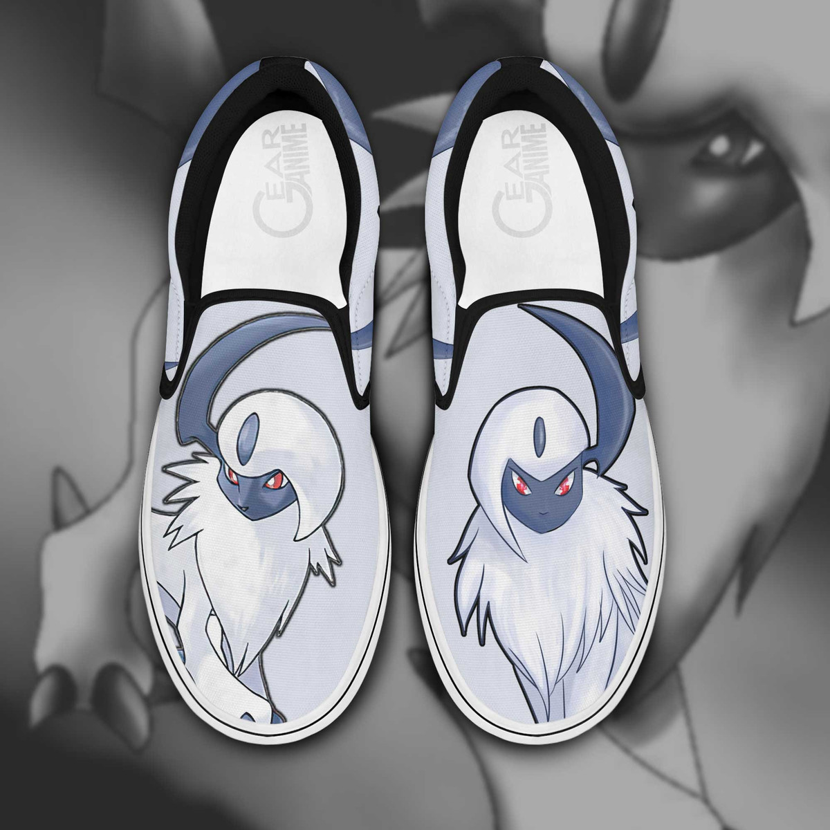 Absol Slip On Sneakers Pokemon Custom Anime Shoes - 1 - Gearotaku