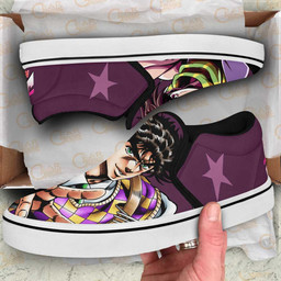 Joseph Joestar Slip On Sneakers Custom Anime JoJo's Bizarre Adventure Shoes - 2 - GearAnime
