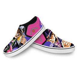 Robert Speedwagon Slip On Sneakers Custom Anime JoJo's Bizarre Adventure Shoes - 3 - GearAnime