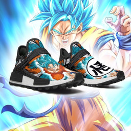 Goku Blue NMD Shoes Custom Dragon Ball Anime Sneakers - 3 - GearAnime