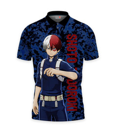 Shoto Todoroki Polo Shirts My Hero Academia Custom Anime Merch Clothes VA180722101-2-Gear-Otaku