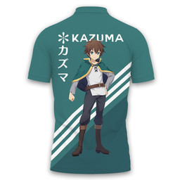 Kazuma Satou Polo Shirts KonoSuba Custom Anime Merch Clothes TT29062220102-3-Gear-Otaku