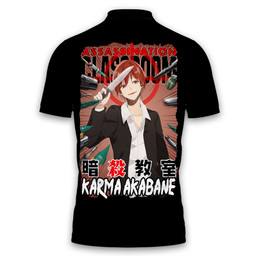 Karma Akabane Polo Shirts Custom Assassination Classroom Anime Merch Clothes TT29062210102-3-Gear-Otaku