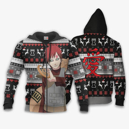 Gaara Ugly Christmas Sweater Custom Anime Xmas Merch Gear Otaku
