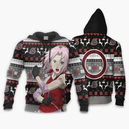 Sakura Haruno Ugly Christmas Sweater Custom Anime Xmas Merch Gear Otaku