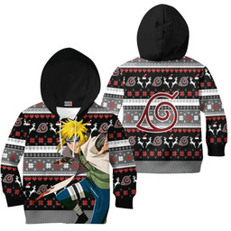 Minato Namikaze Kids Ugly Christmas Sweater Custom Anime Xmas Merch Gear Otaku
