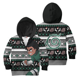 Rock Lee Kids Ugly Christmas Sweater Custom Anime Xmas Merch Gear Otaku