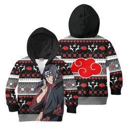 Itachi Uchiha Kids Ugly Christmas Sweater Akatsuki Custom Anime Xmas Merch Gear Otaku