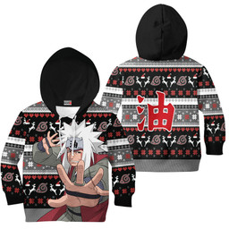 Jiraiya Kids Ugly Christmas Sweater Custom Anime Xmas Merch Gear Otaku
