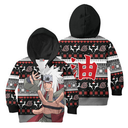 Jiraiya Kids Ugly Christmas Sweater Custom Anime Xmas Merch Gear Otaku