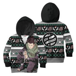 Shikamaru Nara Kids Ugly Christmas Sweater Custom Anime Xmas Merch Gear Otaku
