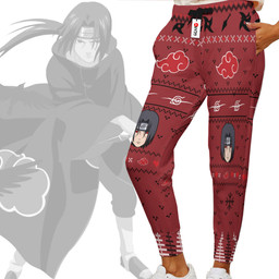 Itachi Uchiha Joggers Custom Ugly Christmas Anime Sweatpants Gear Otaku