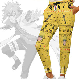 Minato Namikaze Joggers Custom Ugly Christmas Anime Sweatpants Gear Otaku