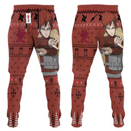 Gaara Joggers Custom Ugly Christmas Anime Sweatpants Gear Otaku