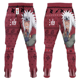 Jiraiya Joggers Custom Ugly Christmas Anime Sweatpants Gear Otaku