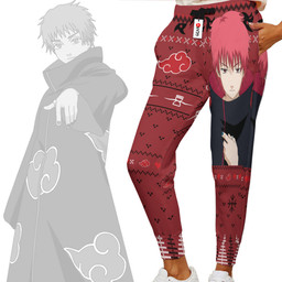 Sasori Joggers Akatsuki Custom Ugly Christmas Anime Sweatpants Gear Otaku