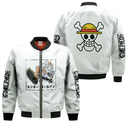 Luffy Gear 5 White Hoodie One Piece Custom Anime Merch Clothes Gear Otaku